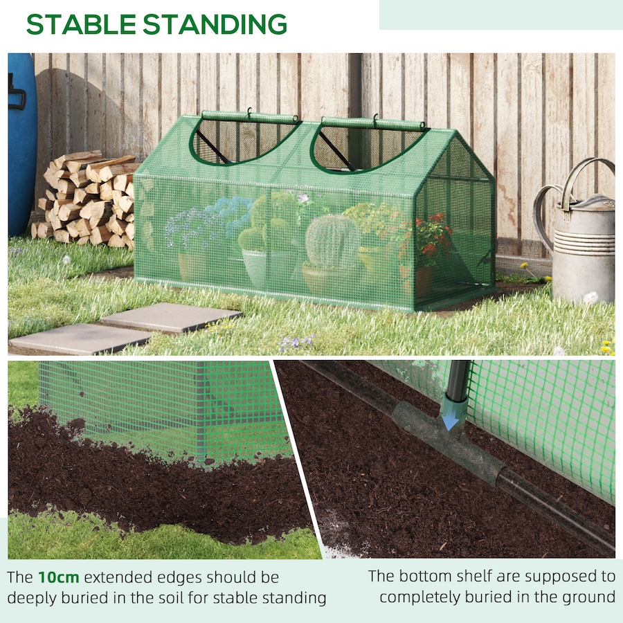 Image 964946_ALTMORE5.jpg, Product 964-946 / Price $37.99, Outsunny 47" x 24" x 24" Portable Mini Tunnel Greenhouse from Outsunny on TSC.ca's Home & Garden department