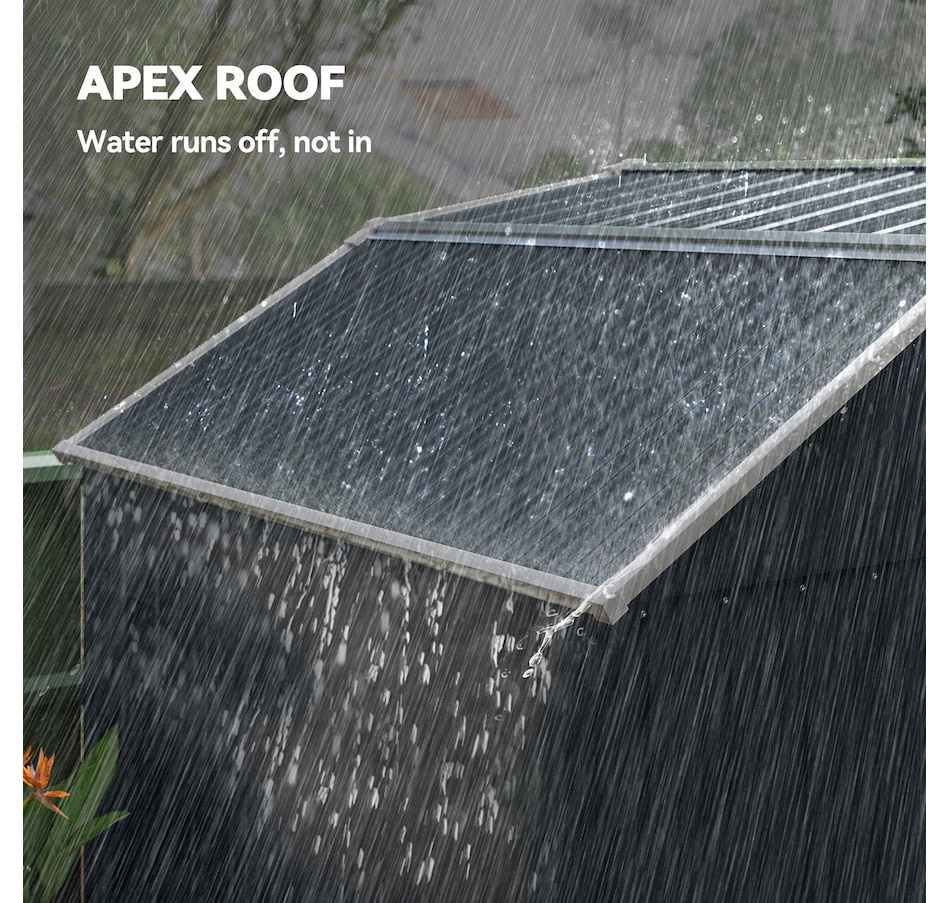 Image 964948_ALTMORE13.jpg, Product 964-948 / Price $469.99, Outsunny 8' x 4' Metal Outdoor Storage Shed with Adjustable Shelves from Outsunny on TSC.ca's Home & Garden department