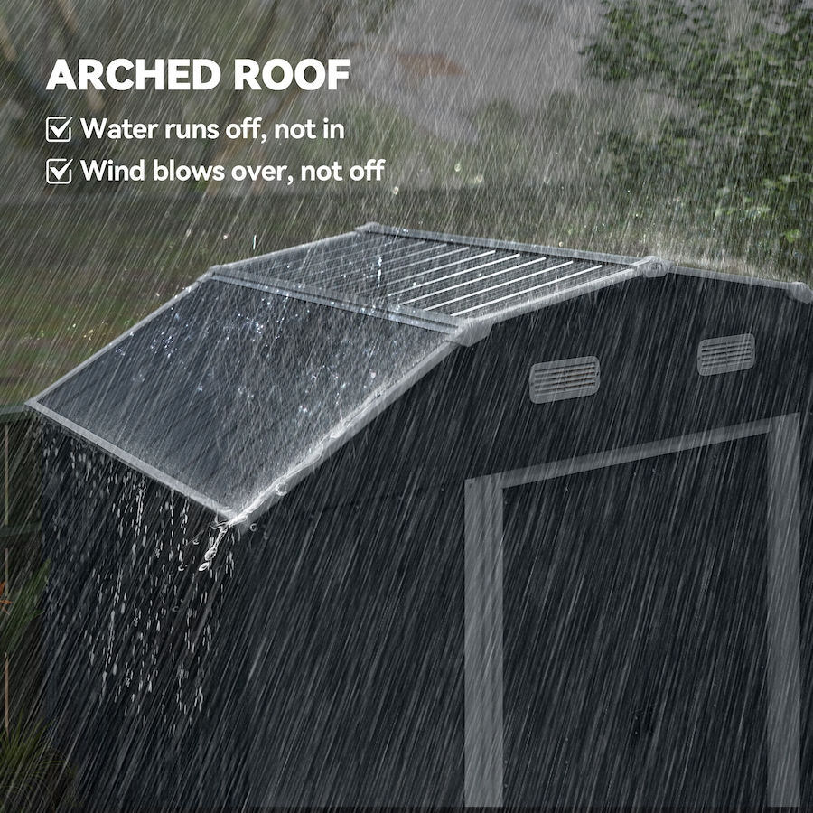 Image 964948_ALTMORE19.jpg, Product 964-948 / Price $309.99, Outsunny 8' x 4' Metal Outdoor Storage Shed with Adjustable Shelves from Outsunny on TSC.ca's Home & Garden department