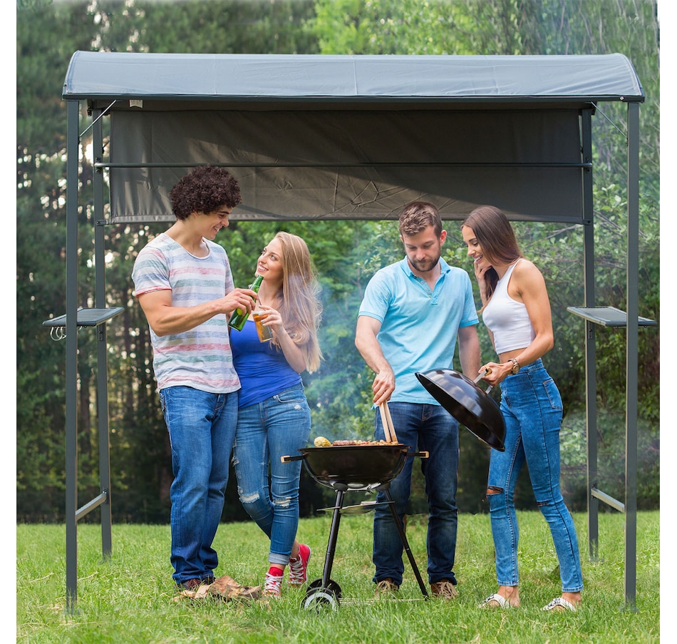 Image 964953_ALTMORE1.jpg, Product 964-953 / Price $169.99, Outsunny 7x4.5ft Outdoor BBQ Gazebo Tent from Outsunny on TSC.ca's Home & Garden department