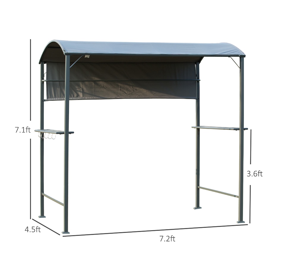 Image 964953_ALTMORE2.jpg, Product 964-953 / Price $169.99, Outsunny 7x4.5ft Outdoor BBQ Gazebo Tent from Outsunny on TSC.ca's Home & Garden department