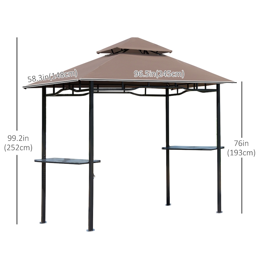 Image 964954_ALTMORE2.jpg, Product 964-954 / Price $109.99, Outsunny 8' x 5' BBQ Grill Gazebo Tent from Outsunny on TSC.ca's Home & Garden department