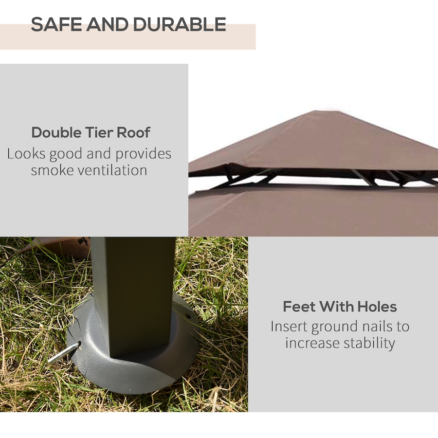 Image 964954_ALTMORE3.jpg, Product 964-954 / Price $109.99, Outsunny 8' x 5' BBQ Grill Gazebo Tent from Outsunny on TSC.ca's Home & Garden department