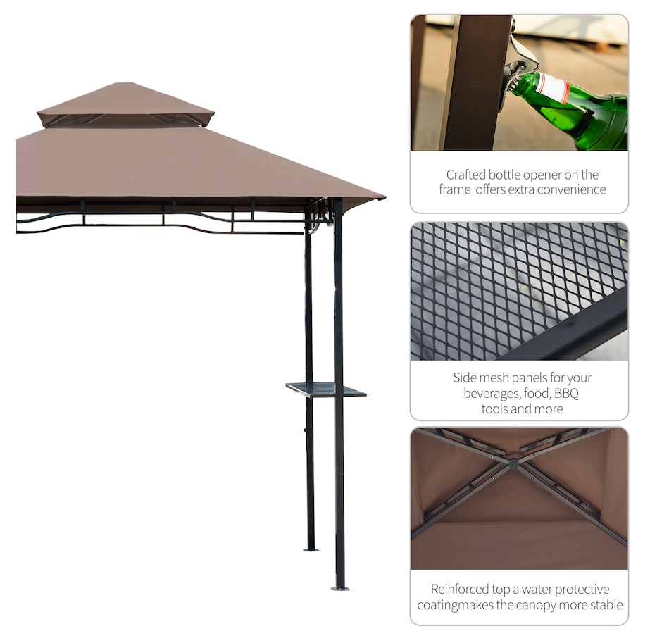 Image 964954_ALTMORE4.jpg, Product 964-954 / Price $159.99, Outsunny 8' x 5' BBQ Grill Gazebo Tent from Outsunny on TSC.ca's Home & Garden department