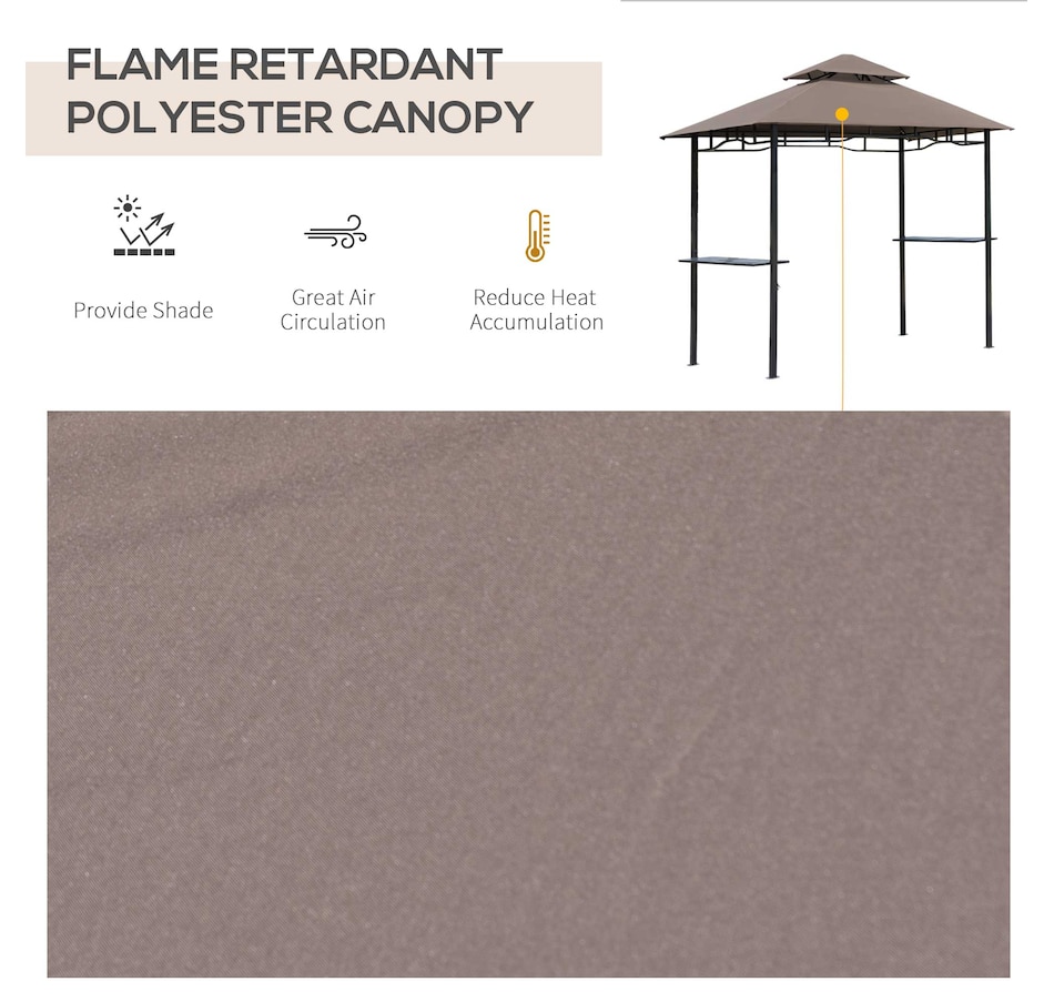 Image 964954_ALTMORE5.jpg, Product 964-954 / Price $159.99, Outsunny 8' x 5' BBQ Grill Gazebo Tent from Outsunny on TSC.ca's Home & Garden department