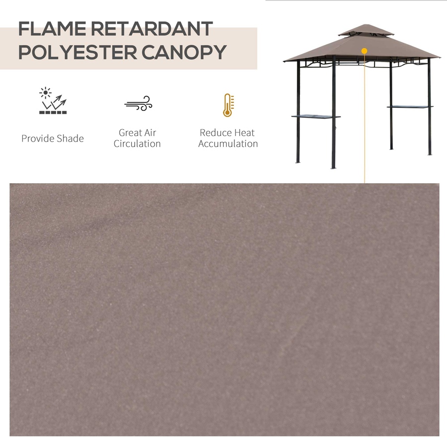 Image 964954_ALTMORE5.jpg, Product 964-954 / Price $109.99, Outsunny 8' x 5' BBQ Grill Gazebo Tent from Outsunny on TSC.ca's Home & Garden department