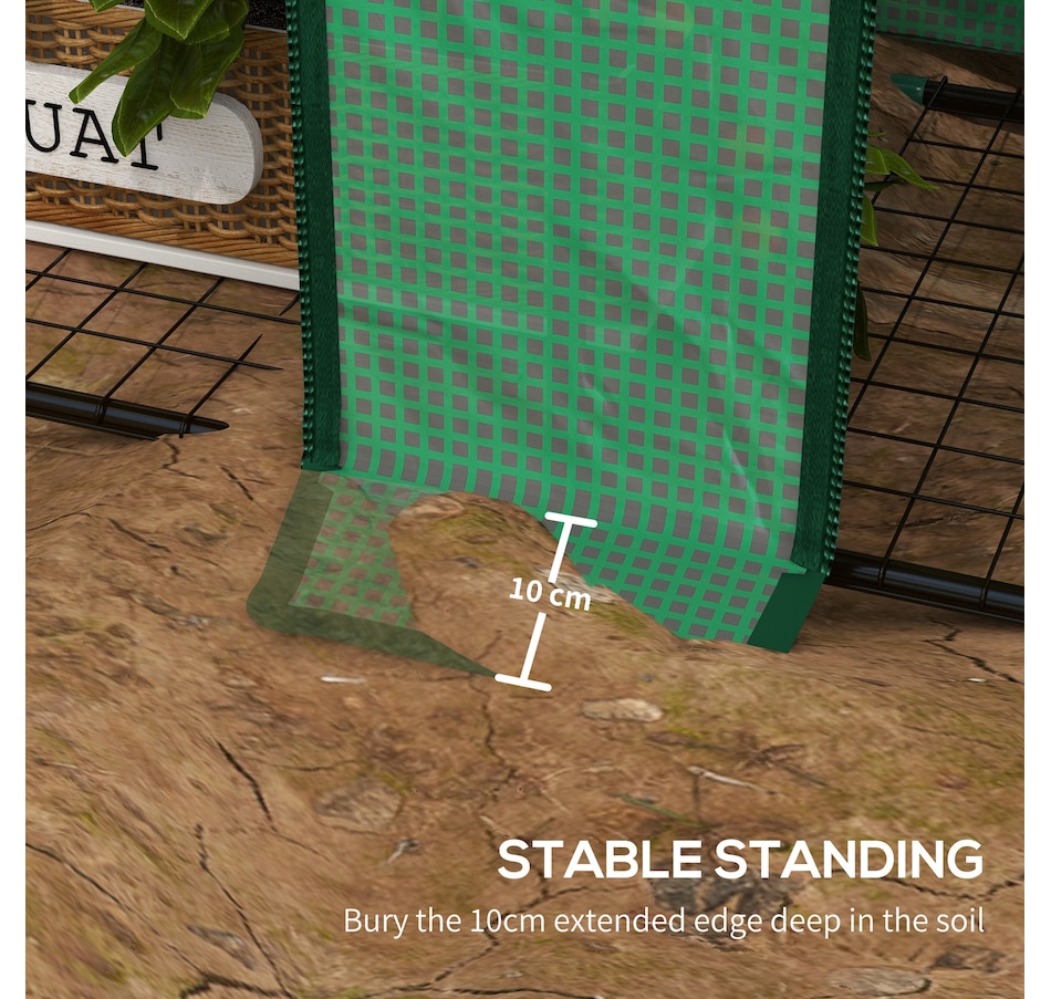 Image 964957_ALTMORE6.jpg, Product 964-957 / Price $69.99, Outsunny Mini Greenhouse with 3 Tier 6 Shelves Portable Green House, Green from Outsunny on TSC.ca's Home & Garden department