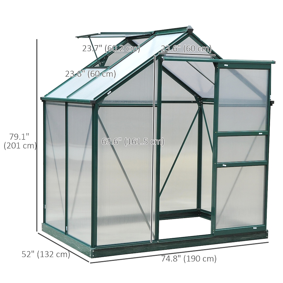 Image 964959_ALTMORE2.jpg, Product 964-959 / Price $369.99, Outsunny 6' x 4' Greenhouse for Outdoors from Outsunny on TSC.ca's Home & Garden department