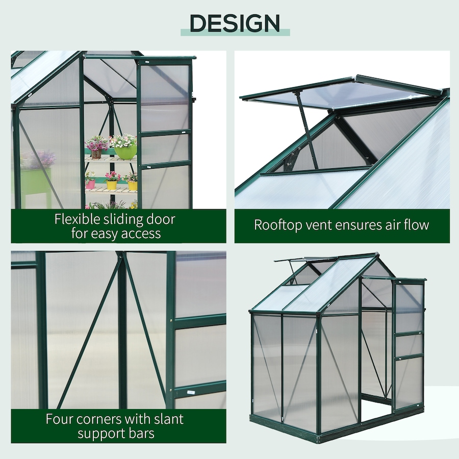 Image 964959_ALTMORE3.jpg, Product 964-959 / Price $369.99, Outsunny 6' x 4' Greenhouse for Outdoors from Outsunny on TSC.ca's Home & Garden department