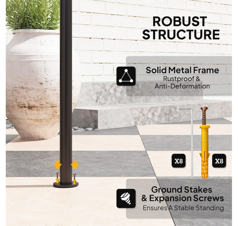 Image 964960_ALTMORE6.jpg, Product 964-960 / Price $169.99, Outsunny 8' x 5' Grill Gazebo, Double Tiered Barbecue Gazebo, Beige from Outsunny on TSC.ca's Home & Garden department