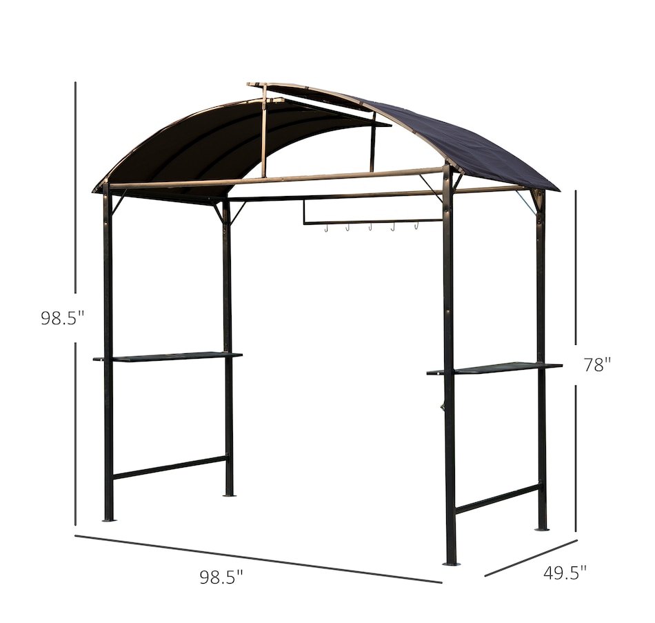 Image 964963_ALTMORE2.jpg, Product 964-963 / Price $189.99, Outsunny 8x4ft BBQ Gazebo Tent from Outsunny on TSC.ca's Home & Garden department