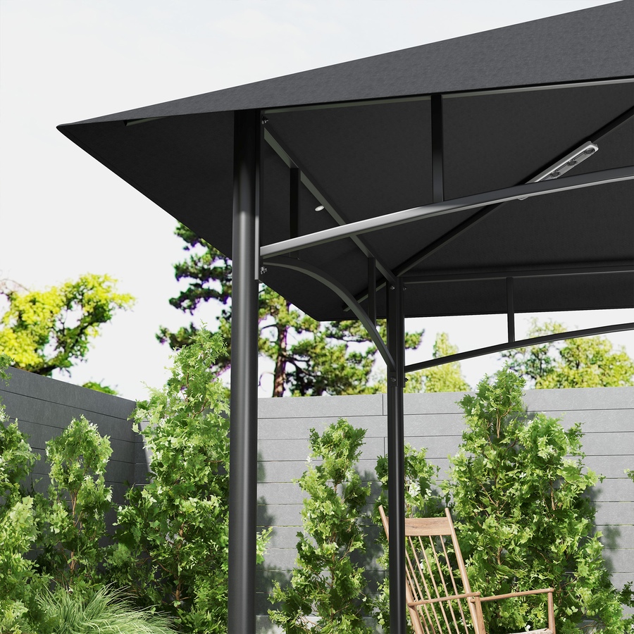 Image 964969_ALTMORE15.jpg, Product 964-969 / Price $189.99, Outsunny 8' x 5' Grill Gazebo, 2-Tier Outdoor BBQ Gazebo, Dark Grey from Outsunny on TSC.ca's Home & Garden department