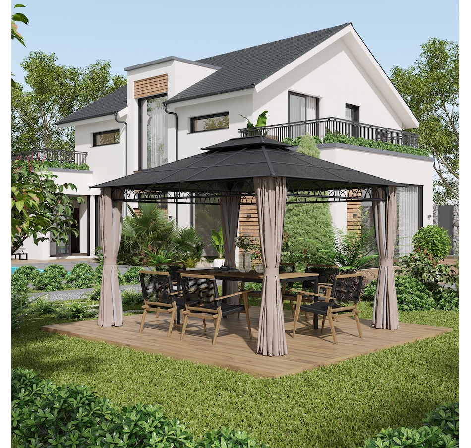 Image 964973_ALTMORE1.jpg, Product 964-973 / Price $849.99, Outsunny 10' x 12' Outdoor Gazebo Canopy from Outsunny on TSC.ca's Home & Garden department