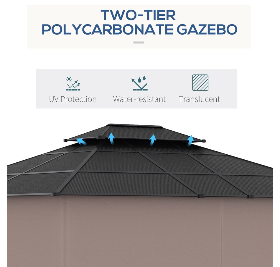 Image 964973_ALTMORE3.jpg, Product 964-973 / Price $849.99, Outsunny 10' x 12' Outdoor Gazebo Canopy from Outsunny on TSC.ca's Home & Garden department