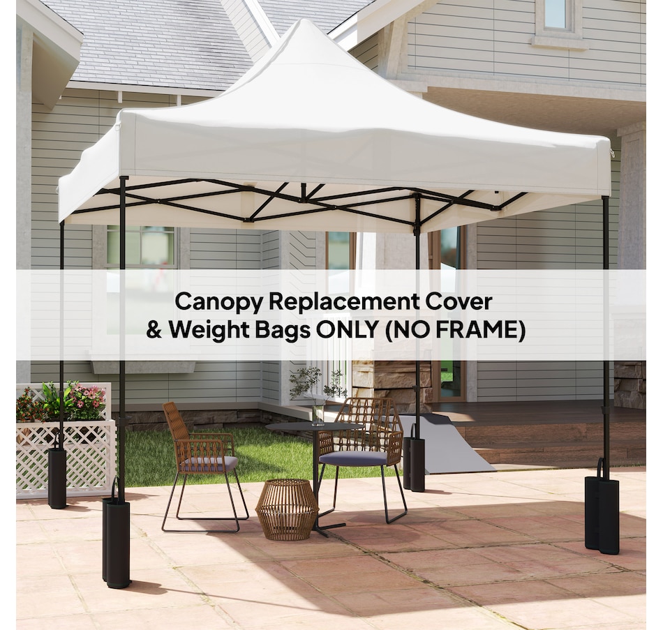 Image 964974_ALTMORE10.jpg, Product 964-974 / Price $70.99, Outsunny 10' x 10' Pop up Canopy Replacement Top with Weight Bags, White from Outsunny on TSC.ca's Home & Garden department