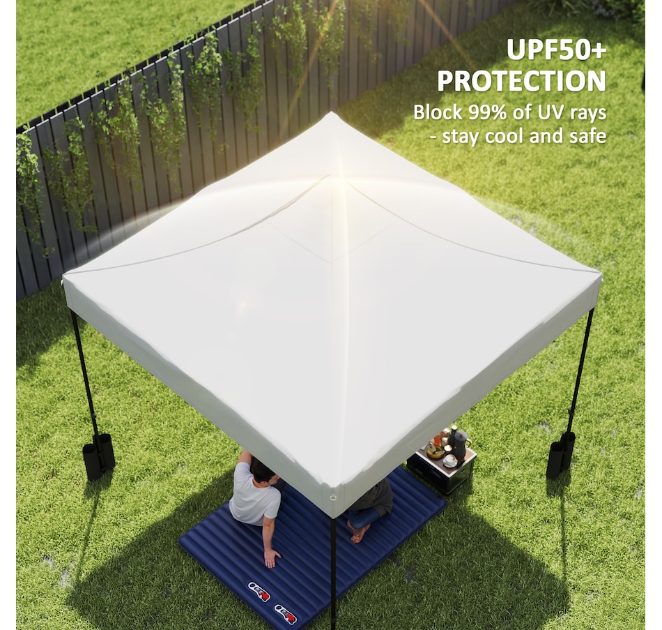 Image 964974_ALTMORE3.jpg, Product 964-974 / Price $70.99, Outsunny 10' x 10' Pop up Canopy Replacement Top with Weight Bags, White from Outsunny on TSC.ca's Home & Garden department