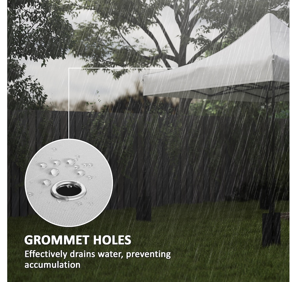 Image 964974_ALTMORE4.jpg, Product 964-974 / Price $70.99, Outsunny 10' x 10' Pop up Canopy Replacement Top with Weight Bags, White from Outsunny on TSC.ca's Home & Garden department