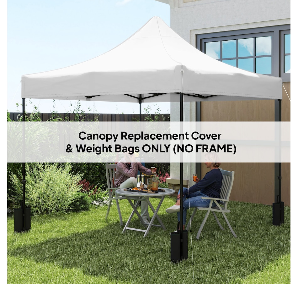 Image 964974_ALTMORE9.jpg, Product 964-974 / Price $70.99, Outsunny 10' x 10' Pop up Canopy Replacement Top with Weight Bags, White from Outsunny on TSC.ca's Home & Garden department