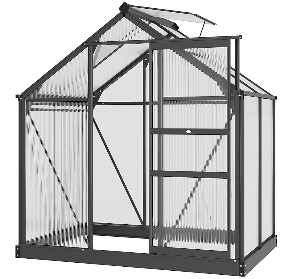 Image 964996.jpg, Product 964-996 / Price $359.99, Outsunny 6' x 4' x 6.6' Aluminum Polycarbonate Walk-In Garden Greenhouse from Outsunny on TSC.ca's Home & Garden department