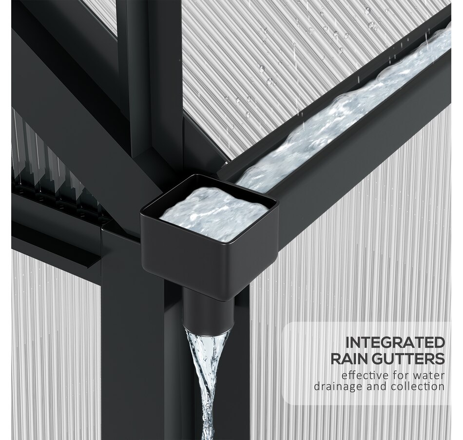 Image 964996_ALTMORE6.jpg, Product 964-996 / Price $359.99, Outsunny 6' x 4' x 6.6' Aluminum Polycarbonate Walk-In Garden Greenhouse from Outsunny on TSC.ca's Home & Garden department