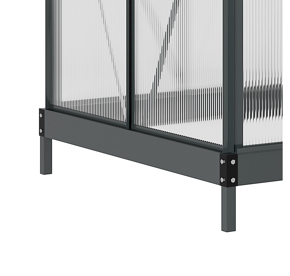Image 964996_ALTMORE7.jpg, Product 964-996 / Price $359.99, Outsunny 6' x 4' x 6.6' Aluminum Polycarbonate Walk-In Garden Greenhouse from Outsunny on TSC.ca's Home & Garden department