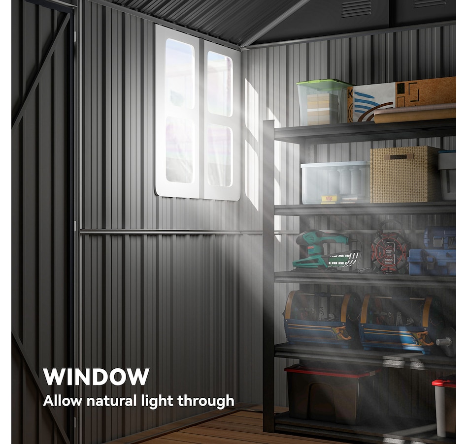 Image 964998_ALTMORE12.jpg, Product 964-998 / Price $899.99, Outsunny 12' x 5.5' Outdoor Storage Shed from Outsunny on TSC.ca's Home & Garden department