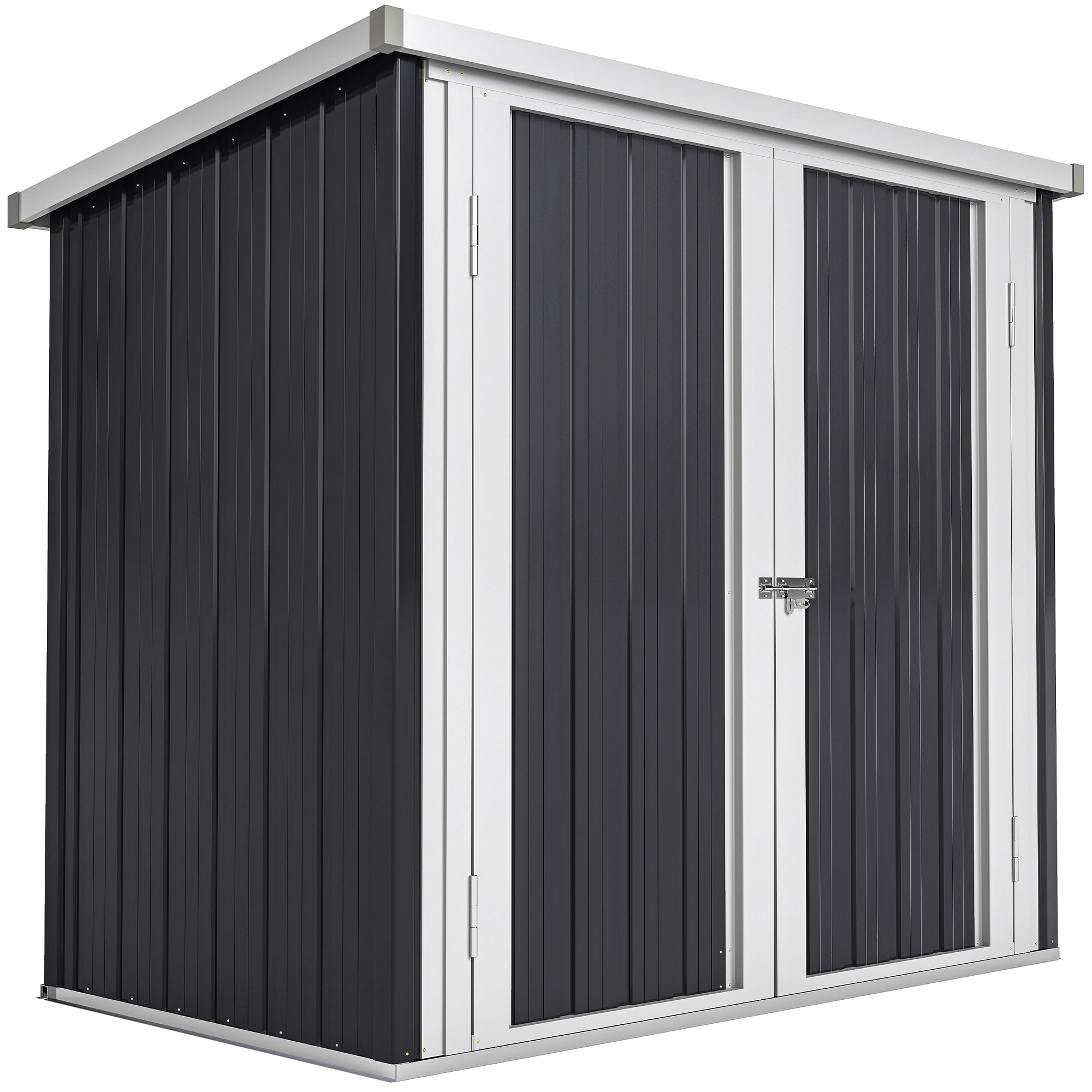 Outsunny 5' x 3' Metal Garden Storage Shed Tool House with Double