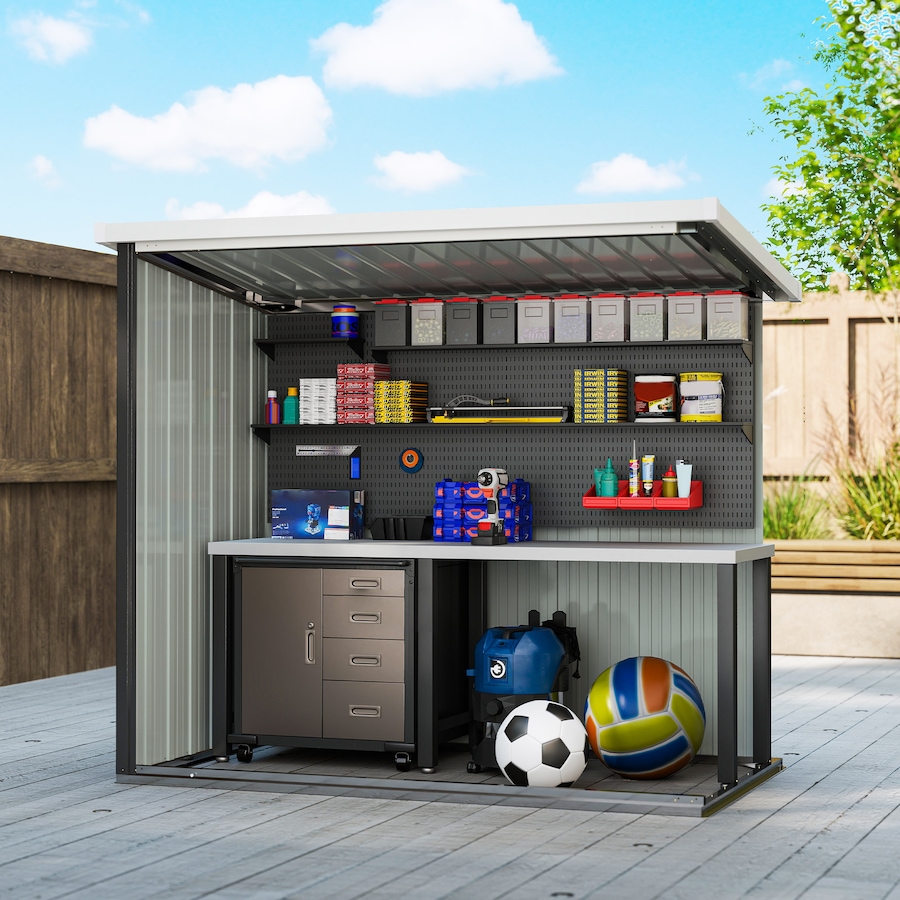 Image 965000_ALTMORE14.jpg, Product 965-000 / Price $229.99, Outsunny 5' x 3' Metal Garden Storage Shed Tool House with Double Doors from Outsunny on TSC.ca's Home & Garden department