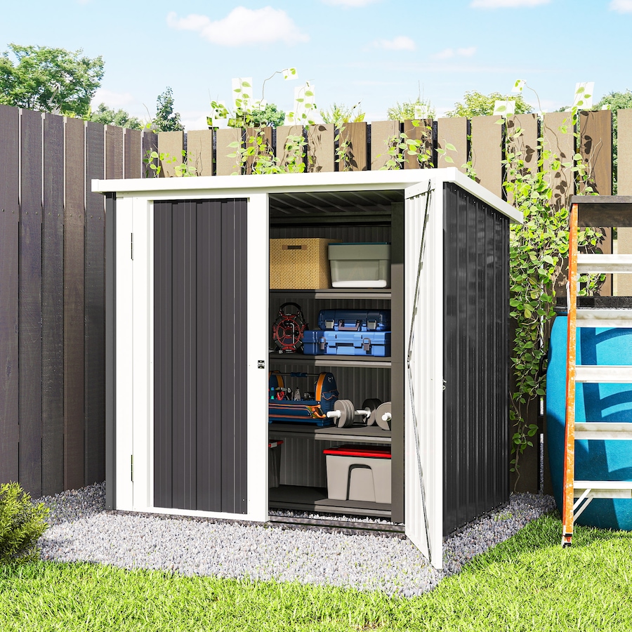 Image 965000_ALTMORE16.jpg, Product 965-000 / Price $229.99, Outsunny 5' x 3' Metal Garden Storage Shed Tool House with Double Doors from Outsunny on TSC.ca's Home & Garden department