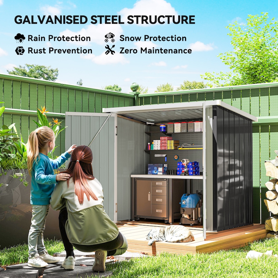 Image 965000_ALTMORE21.jpg, Product 965-000 / Price $229.99, Outsunny 5' x 3' Metal Garden Storage Shed Tool House with Double Doors from Outsunny on TSC.ca's Home & Garden department