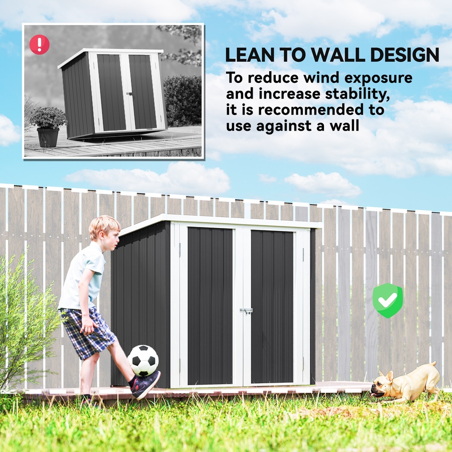 Image 965000_ALTMORE23.jpg, Product 965-000 / Price $229.99, Outsunny 5' x 3' Metal Garden Storage Shed Tool House with Double Doors from Outsunny on TSC.ca's Home & Garden department