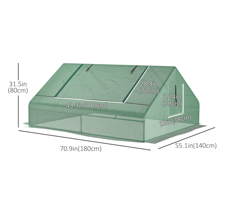 Image 965002_ALTMORE2.jpg, Product 965-002 / Price $52.99, Outsunny 71" x 55" x 32" Mini Greenhouse Portable Hot House for Plants from Outsunny on TSC.ca's Home & Garden department