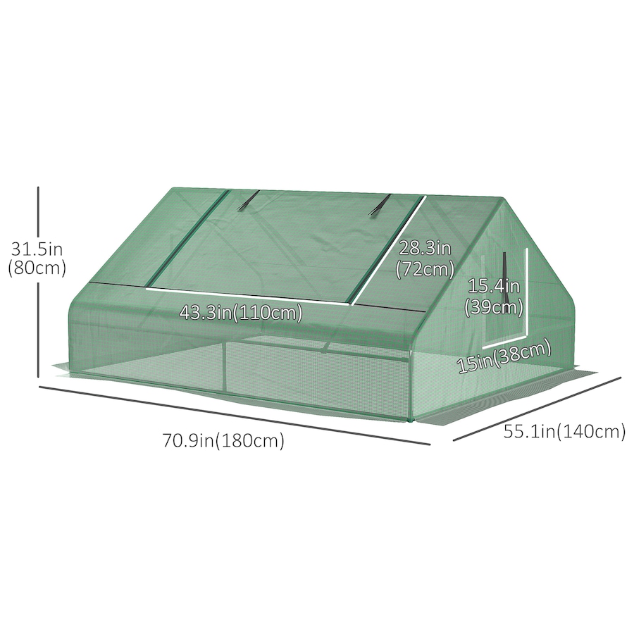 Image 965002_ALTMORE2.jpg, Product 965-002 / Price $59.99, Outsunny 71" x 55" x 32" Mini Greenhouse Portable Hot House for Plants from Outsunny on TSC.ca's Home & Garden department