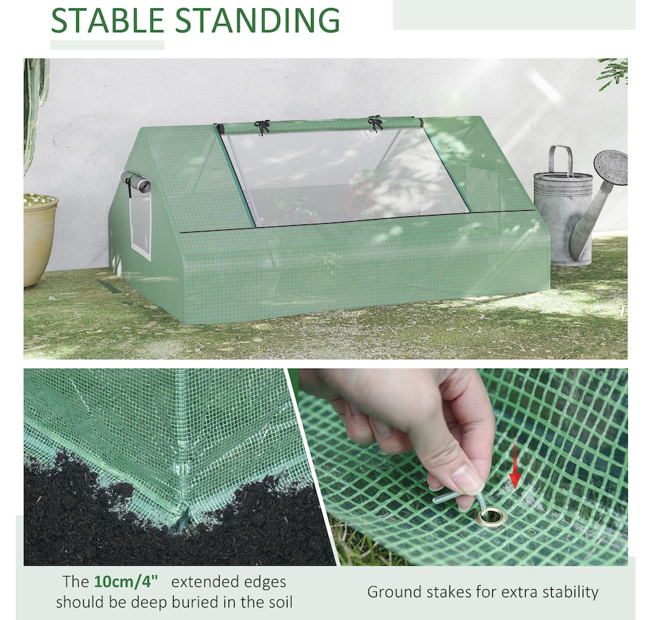 Image 965002_ALTMORE9.jpg, Product 965-002 / Price $52.99, Outsunny 71" x 55" x 32" Mini Greenhouse Portable Hot House for Plants from Outsunny on TSC.ca's Home & Garden department