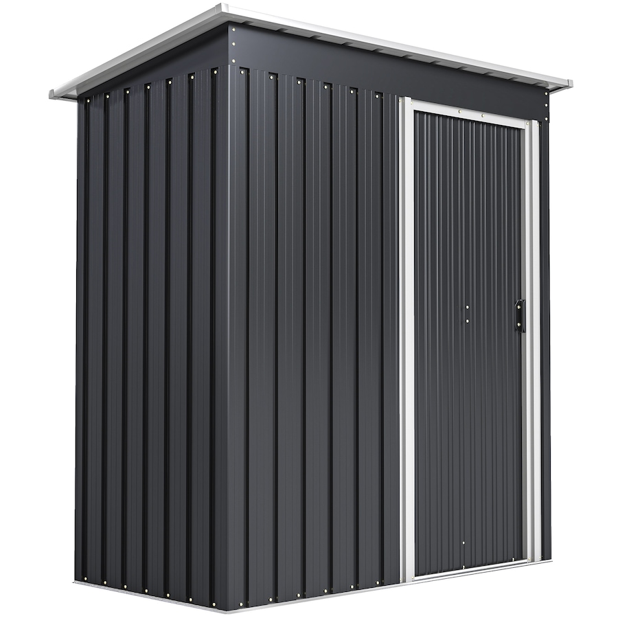 Image 965003.jpg, Product 965-003 / Price $219.99, Outsunny 5 x 3 FT Garden Storage Shed Sliding Door Sloped Roof Black from Outsunny on TSC.ca's Home & Garden department