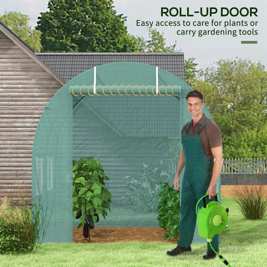 Image 965004_ALTMORE4.jpg, Product 965-004 / Price $103.99, Outsunny 8'x6.6'x6.6' Heavy Duty Walk-in Greenhouse from Outsunny on TSC.ca's Home & Garden department