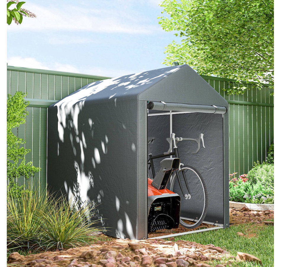 Image 965005_ALTMORE1.jpg, Product 965-005 / Price $169.99, Outsunny 4 x 6ft Portable Shed from Outsunny on TSC.ca's Home & Garden department