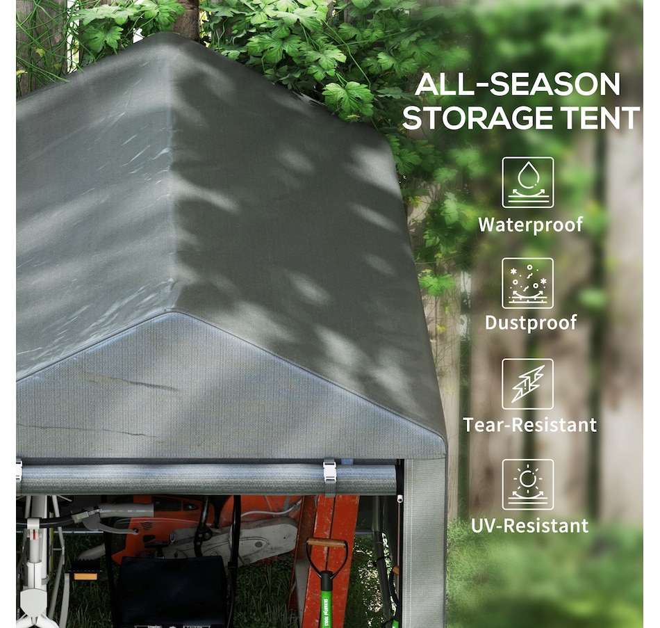 Image 965005_ALTMORE3.jpg, Product 965-005 / Price $169.99, Outsunny 4 x 6ft Portable Shed from Outsunny on TSC.ca's Home & Garden department