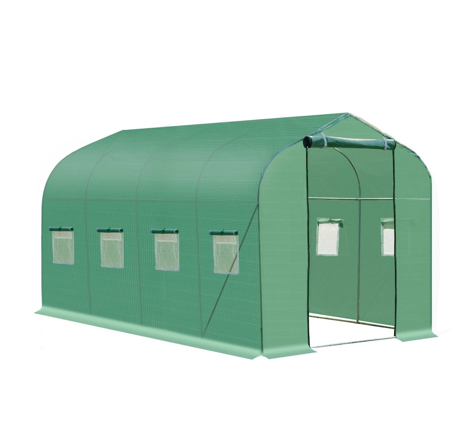 Image 965006.jpg, Product 965-006 / Price $129.99, Outsunny 13' x 6.5' x 6.5' Steeple Walk-in Greenhouse from Outsunny on TSC.ca's Home & Garden department
