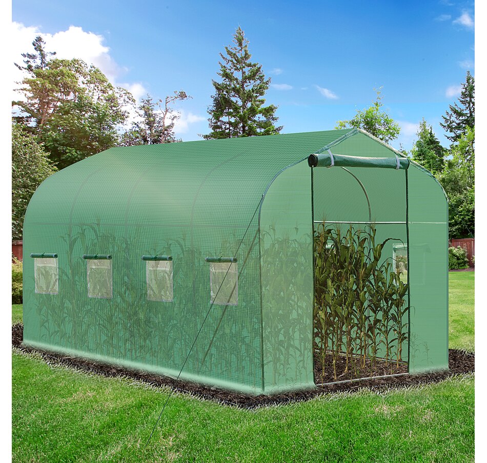 Image 965006_ALTMORE1.jpg, Product 965-006 / Price $129.99, Outsunny 13' x 6.5' x 6.5' Steeple Walk-in Greenhouse from Outsunny on TSC.ca's Home & Garden department