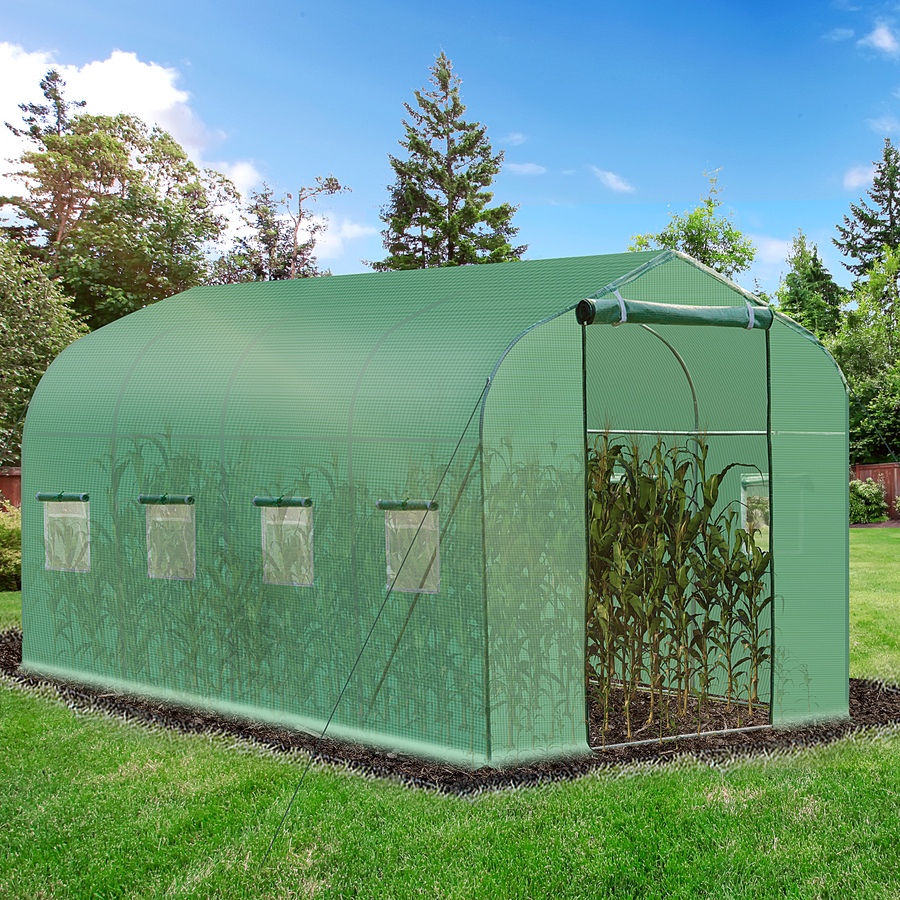 Image 965006_ALTMORE1.jpg, Product 965-006 / Price $99.99, Outsunny 13' x 6.5' x 6.5' Steeple Walk-in Greenhouse from Outsunny on TSC.ca's Home & Garden department