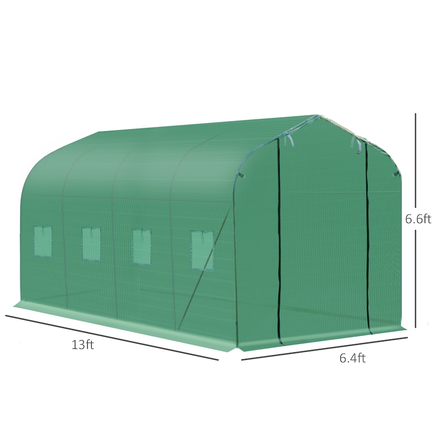 Image 965006_ALTMORE2.jpg, Product 965-006 / Price $99.99, Outsunny 13' x 6.5' x 6.5' Steeple Walk-in Greenhouse from Outsunny on TSC.ca's Home & Garden department