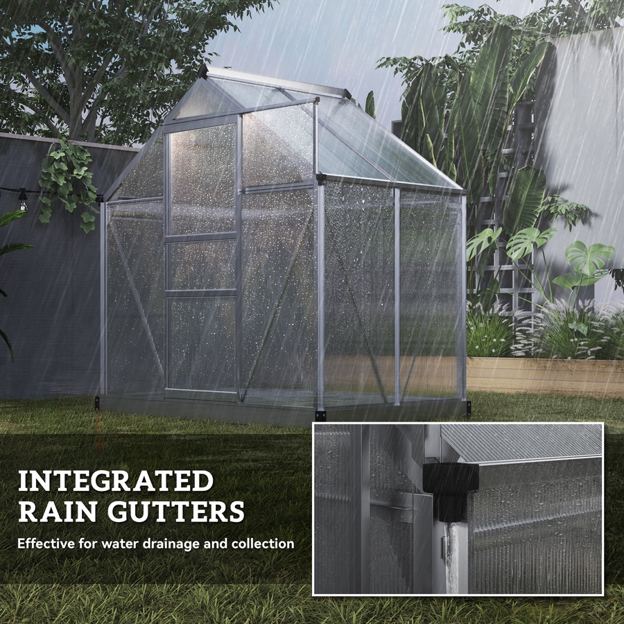 Image 965007_ALTMORE6.jpg, Product 965-007 / Price $306.99, Outsunny Greenhouse, Walk-In Hot House, Clear PC Board with Sliding Door from Outsunny on TSC.ca's Home & Garden department