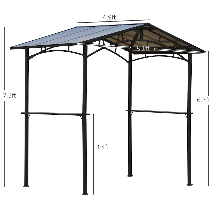 Image 965012_ALTMORE2.jpg, Product 965-012 / Price $374.99, Outsunny 8' x 5' Hardtop Grill Gazebo from Outsunny on TSC.ca's Home & Garden department