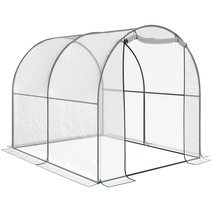 Image 965013.jpg, Product 965-013 / Price $112.99, Outsunny 6.6' x 8.2' x 6.6' Dome Tunnel Greenhouse from Outsunny on TSC.ca's Home & Garden department