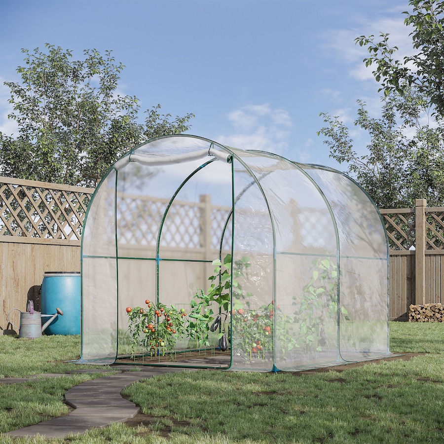 Image 965013_ALTMORE1.jpg, Product 965-013 / Price $112.99, Outsunny 6.6' x 8.2' x 6.6' Dome Tunnel Greenhouse from Outsunny on TSC.ca's Home & Garden department