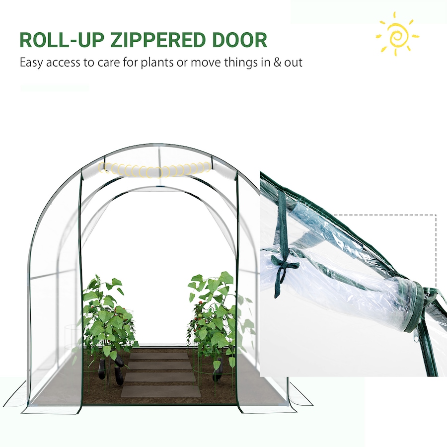 Image 965013_ALTMORE5.jpg, Product 965-013 / Price $112.99, Outsunny 6.6' x 8.2' x 6.6' Dome Tunnel Greenhouse from Outsunny on TSC.ca's Home & Garden department