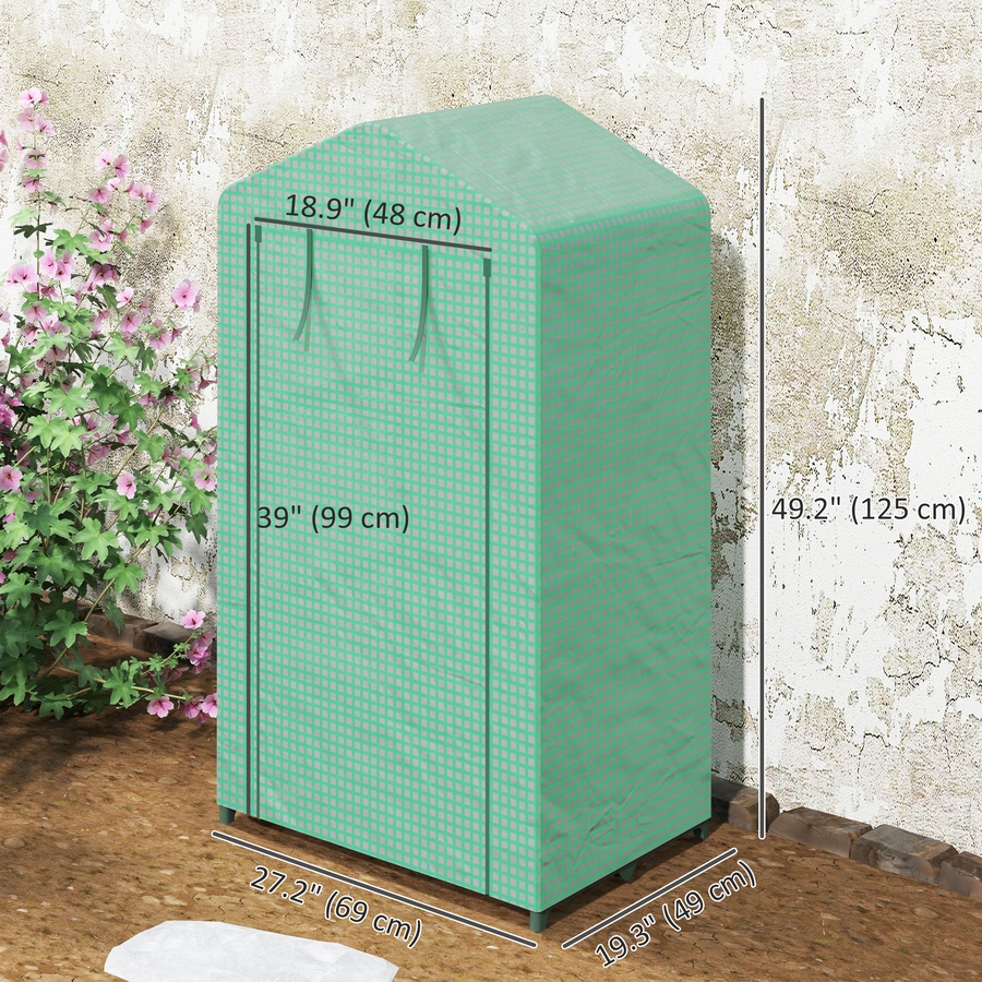 Image 965016_ALTMORE2.jpg, Product 965-016 / Price $45.99, Outsunny 3 Tier Mini Greenhouse, Small Greenhouse with PE Cover, Green from Outsunny on TSC.ca's Home & Garden department