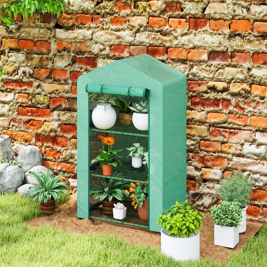 Image 965016_ALTMORE7.jpg, Product 965-016 / Price $45.99, Outsunny 3 Tier Mini Greenhouse, Small Greenhouse with PE Cover, Green from Outsunny on TSC.ca's Home & Garden department