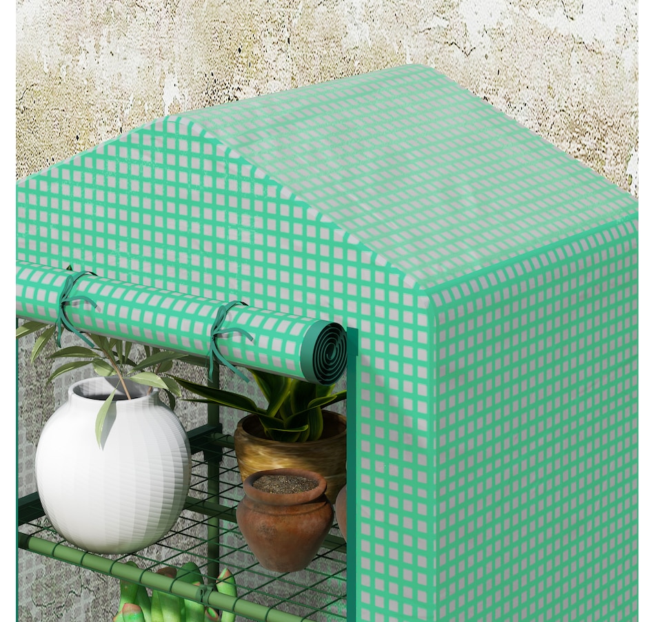 Image 965016_ALTMORE8.jpg, Product 965-016 / Price $44.99, Outsunny 3 Tier Mini Greenhouse, Small Greenhouse with PE Cover, Green from Outsunny on TSC.ca's Home & Garden department
